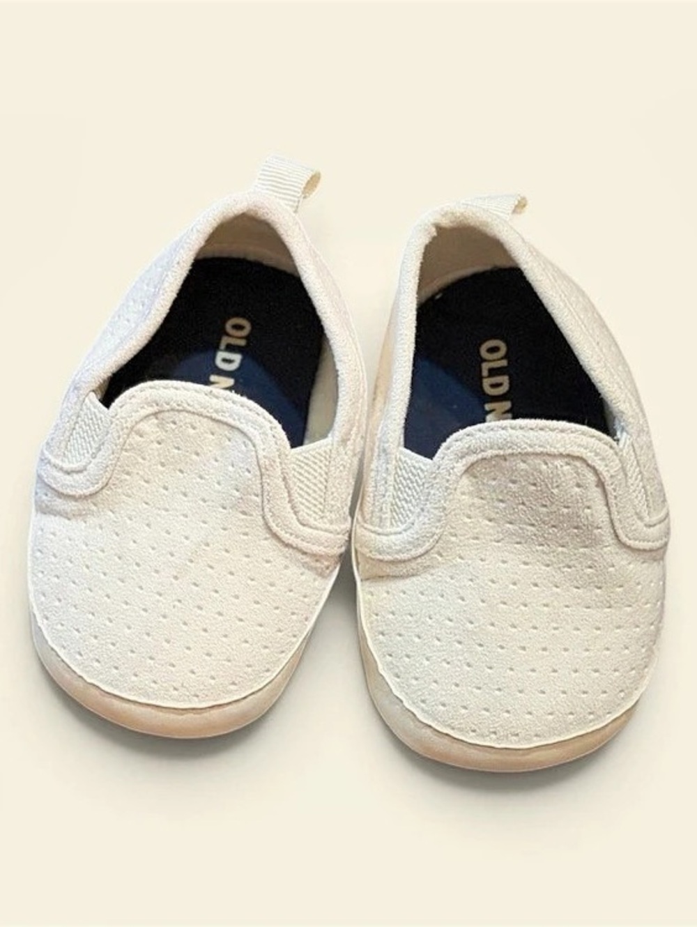 Old Navy White Baby Slip-On Shoes